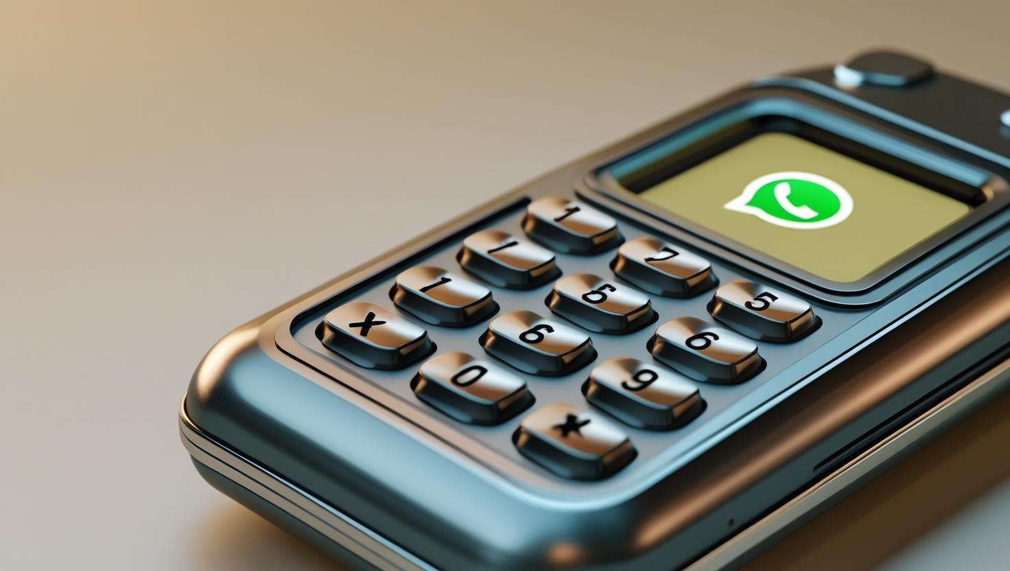 a keypad phone with inbuilt whatsapp