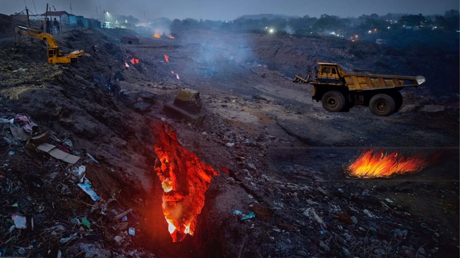 jharia burning city of india